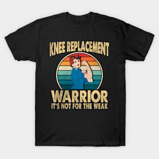 Knee Replacement Warrior Surgery Recovery Get Well Soon T-Shirt